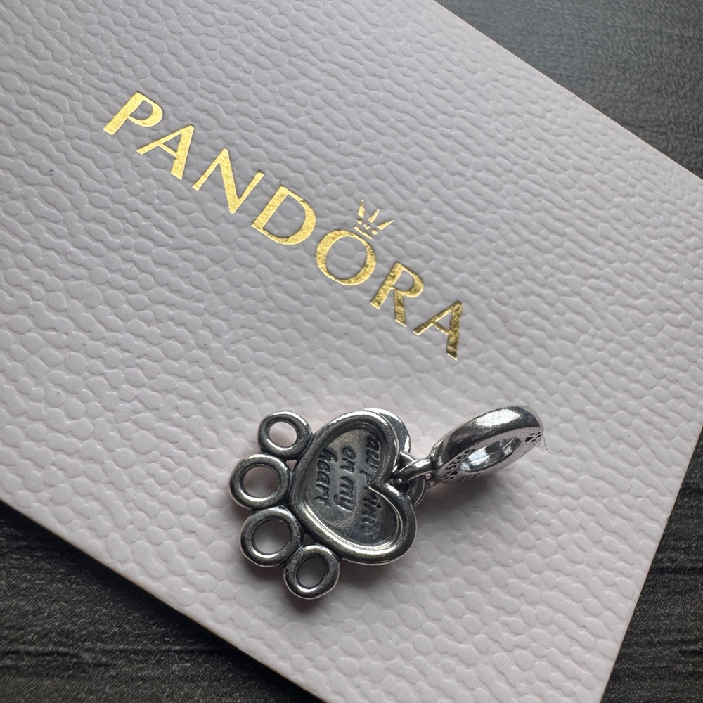 Pandora Silver Paw Print Charm